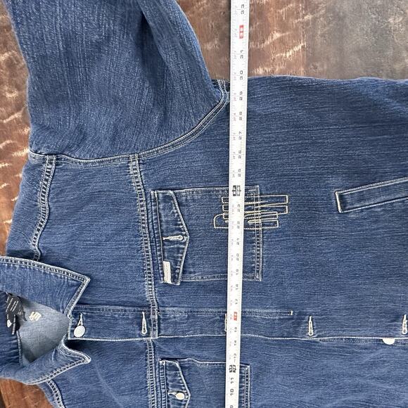 Vintage 2000s Rocawear Denim Blue Jean Jacket Mens XXXL Embroidered y2k - Picture 11 of 11